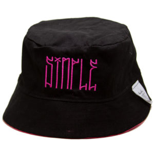 Bucket Simple Duplaface Lines Retro Rosa/Preto - Image 1